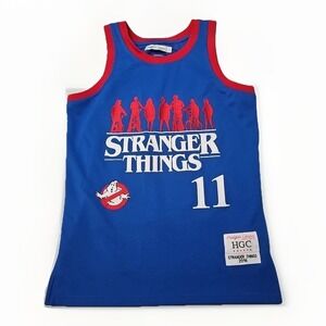 STRANGER THINGS / GHOSTBUSTERS Headgear Classics 2016 Basketball Jersey Sz Small